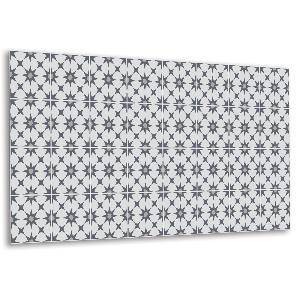 Obkladový panel na zeď Geometrické hvězdy v odstínech šedé