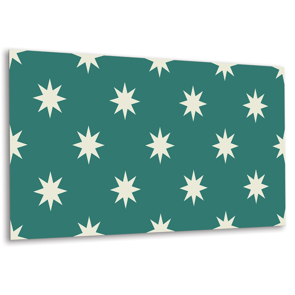 Panel na zeď Hvězdy na zeleném pozadí