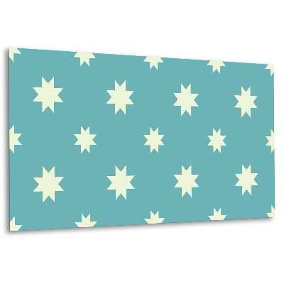 Obkladový panel na zeď Modrá dlaždice s bílou hvězdou