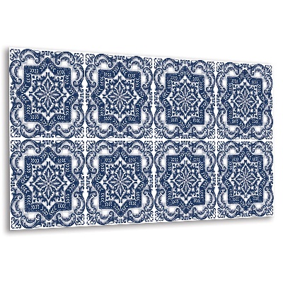 Obkladový panel na zeď Arabeskní motiv v odstínech modré