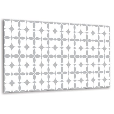 Vinylový nástěnný panel Kruhový motiv v šedých a bílých tónech