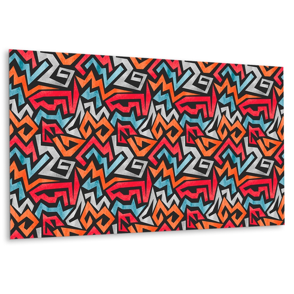 Obkladový panel pvc Abstraktní geometrický vzor v barvách