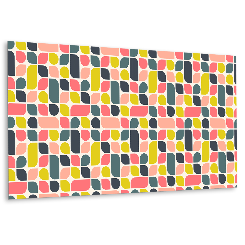 Obkladový panel na zeď Abstraktní tvary v pastelových barvách