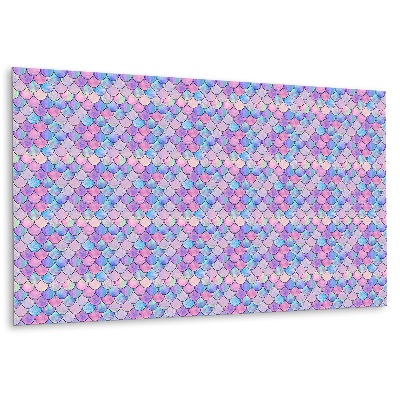 Obkladový panel na zeď Motiv šupin mořské panny v pastelových barvách