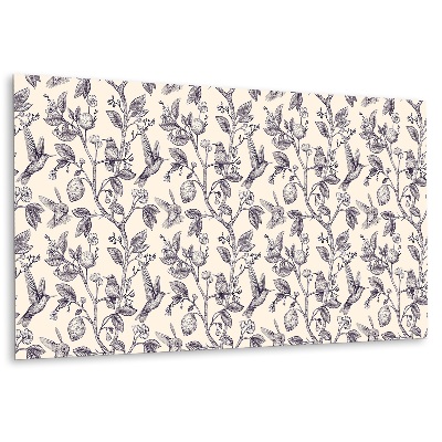 Obkladový panel pvc Motiv ptáka a citrusových plodů na větvích