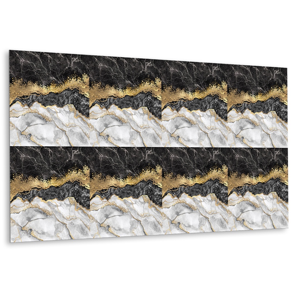 Panel na zeď Mramor se zlatými akcenty