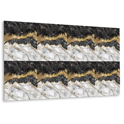 Panel na zeď Mramor se zlatými akcenty