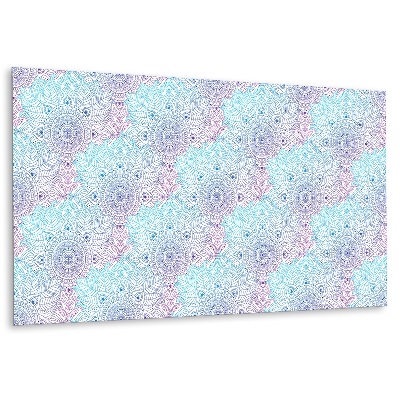 Obkladový panel na zeď Květinový motiv s mandalou