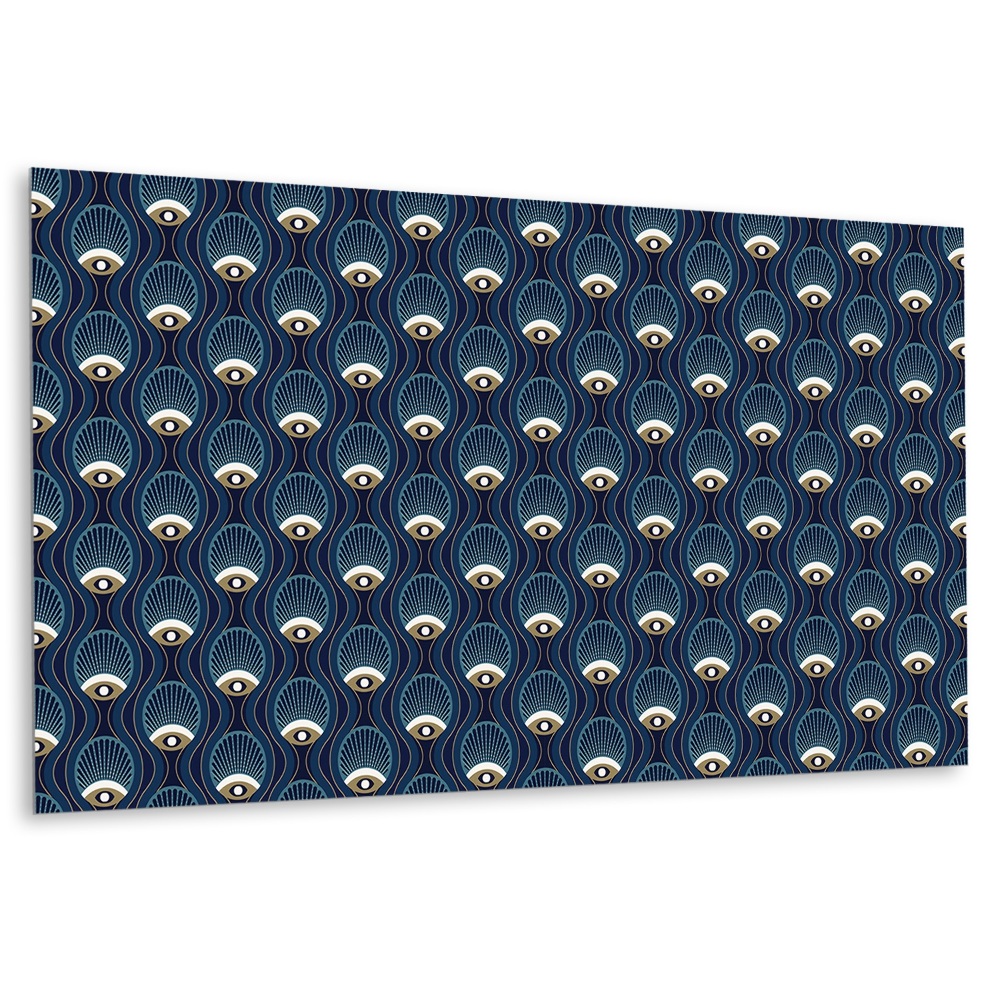 Panel na zeď Oči ve vlnách na tmavě modrém pozadí
