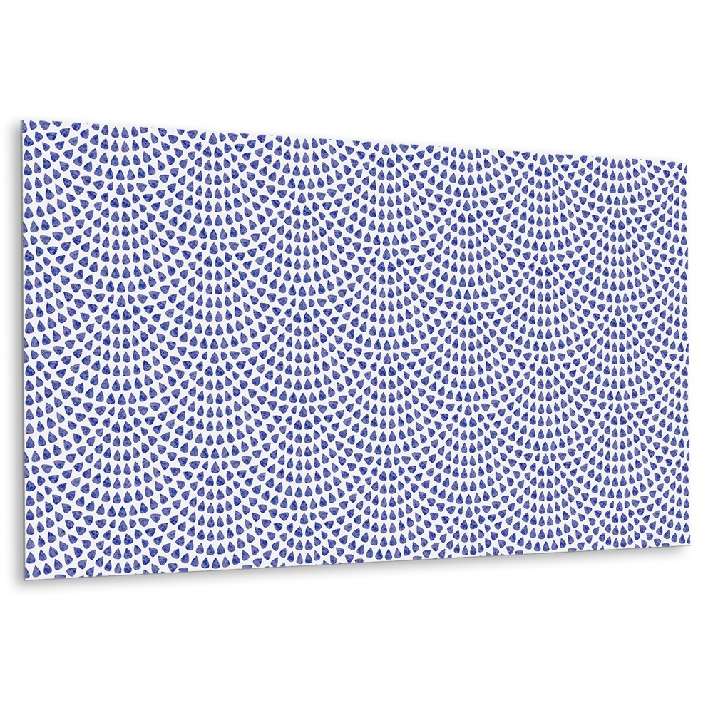 Obkladový panel na zeď Modré kapky v geometrickém uspořádání