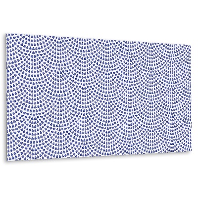 Obkladový panel na zeď Modré kapky v geometrickém uspořádání