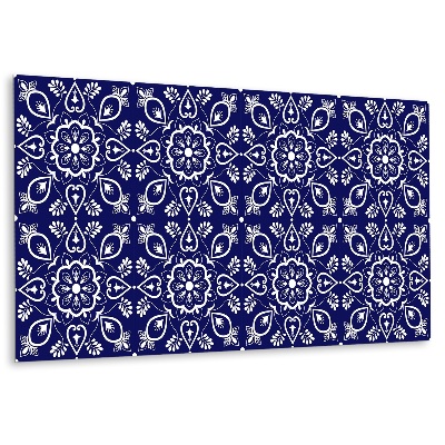 Vinylový nástěnný panel Květinový motiv na tmavém pozadí