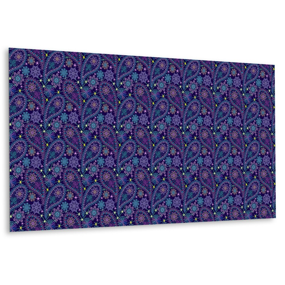 Obkladový panel pvc Paisley motiv na tmavém pozadí