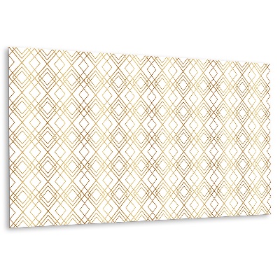 Vinylový nástěnný panel Geometrické vzory ve zlatých odstínech