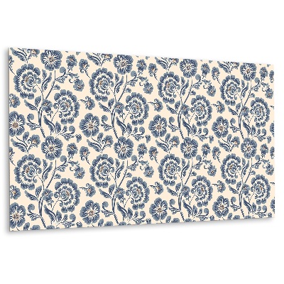 Obkladový panel pvc Květinový vzor v odstínech modré