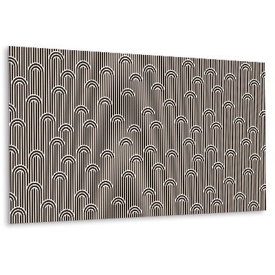 Vinylový nástěnný panel Retro linie a křivky