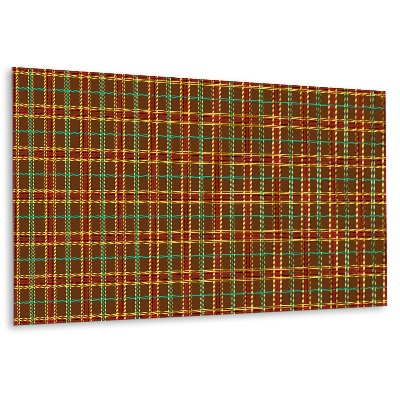 Obkladový panel na zeď Hnědý kostkovaný vzor