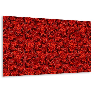 Obkladový panel na zeď Červený kompozitní vzor s šestiúhelníky