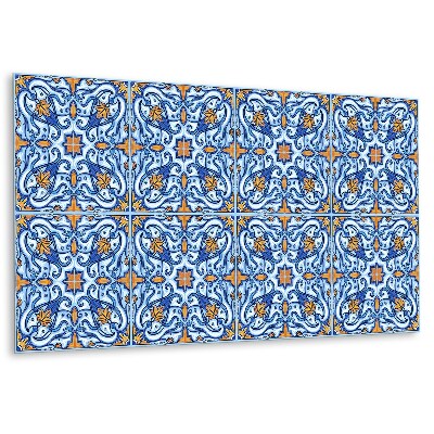 Panel na zeď Květinový motiv s modrými akcenty