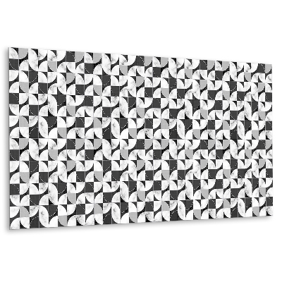 Obkladový panel pvc Geometrické vzory v odstínech černé a bílé