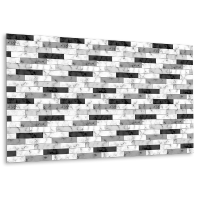 Obkladový panel na zeď Mramorová mozaika v odstínech šedé