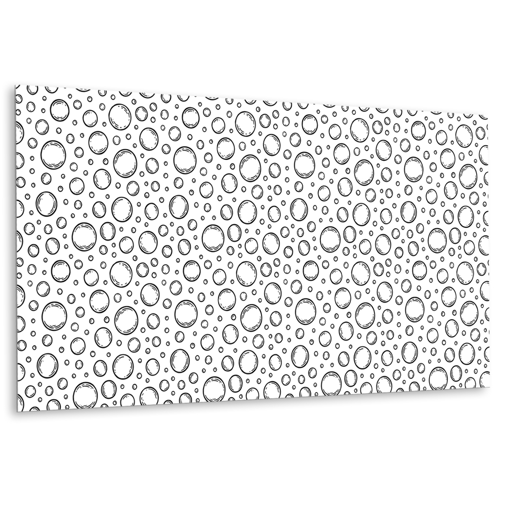 Vinylový nástěnný panel Bublinový motiv na bílém pozadí